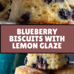 Flaky Blueberry Biscuits with Lemon Glaze Recipe