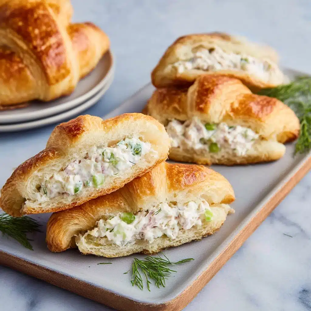 Chicken Cream Cheese Croissants Recipe - Recipe Image