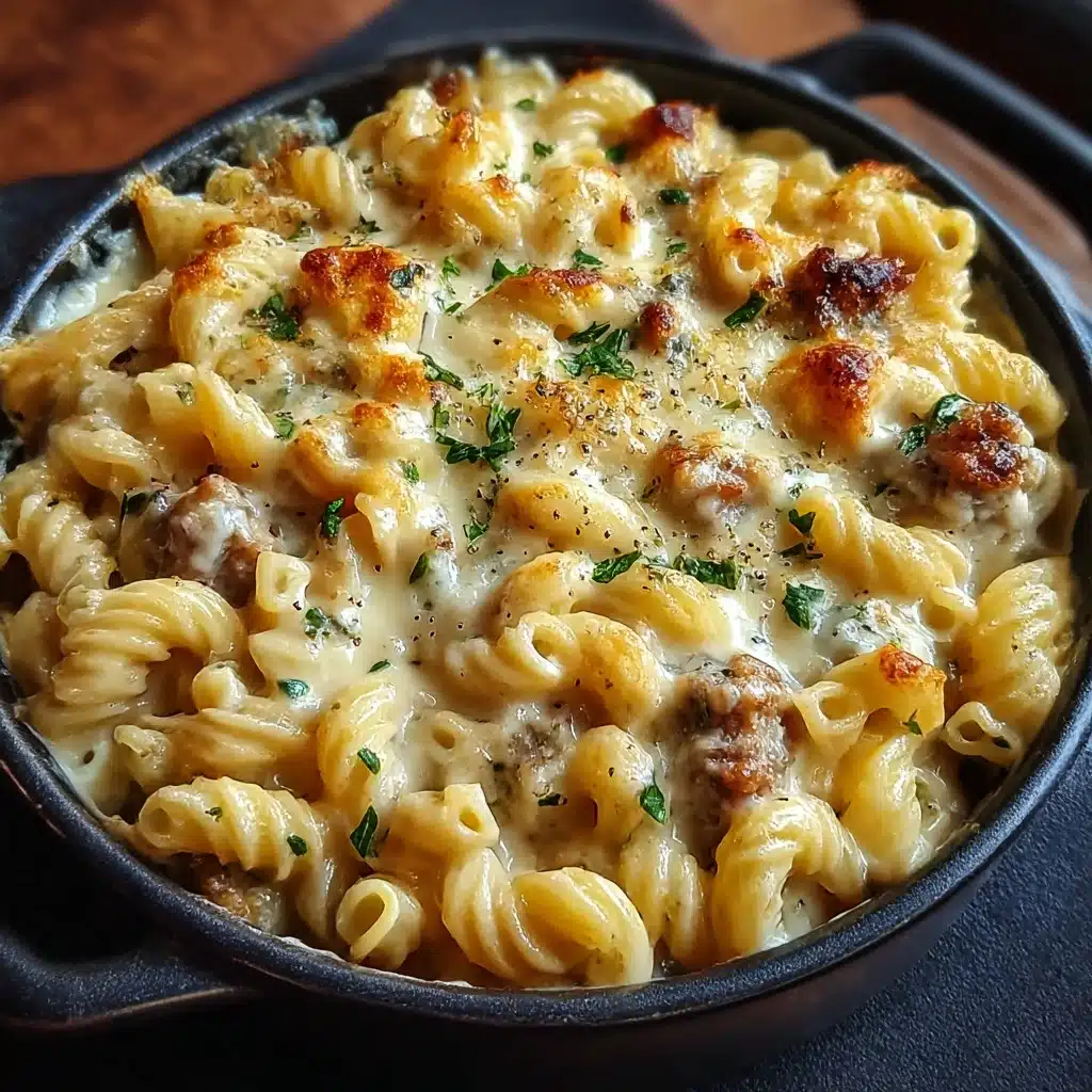 The Best Crockpot Garlic Parmesan Chicken Pasta Recipe - Recipe Image