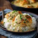 Creamy Smothered Chicken And Rice Recipe
