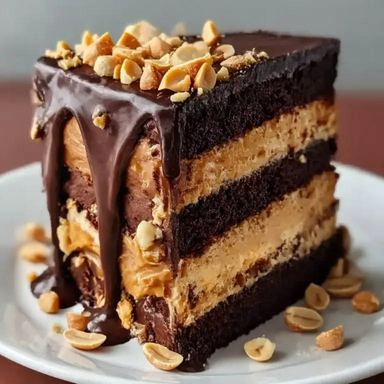 Heavenly Chocolate Peanut Butter Ooey Gooey Cake Recipe