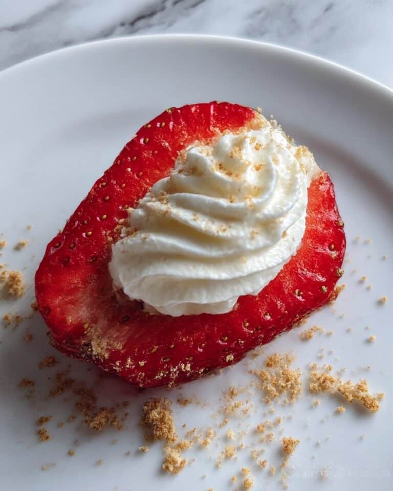 Deviled Strawberries with Cream Cheese Filling and Graham Cracker Topping Recipe