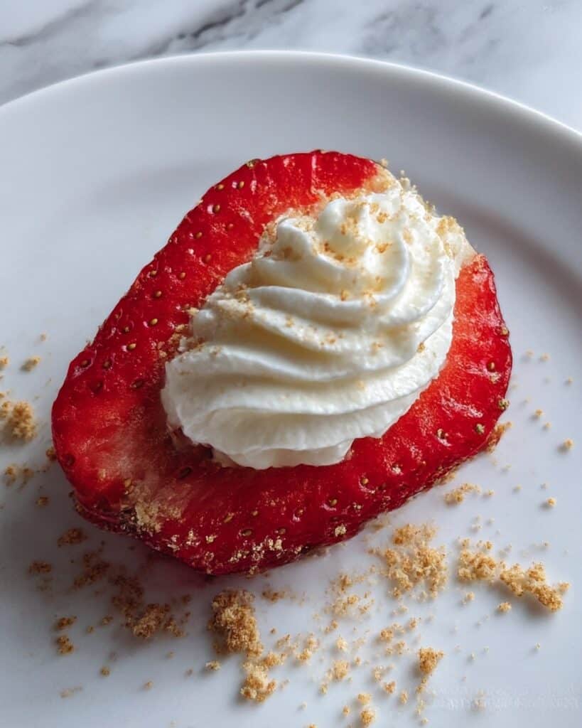 Deviled Strawberries with Cream Cheese Filling and Graham Cracker Topping Recipe