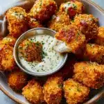 Cheesy Jalapeño Ranch Chicken Poppers with a Creamy Dip Recipe