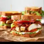 Blackened Chicken Club Sandwiches Recipe