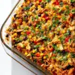 Easy Chicken Burrito Casserole Recipe