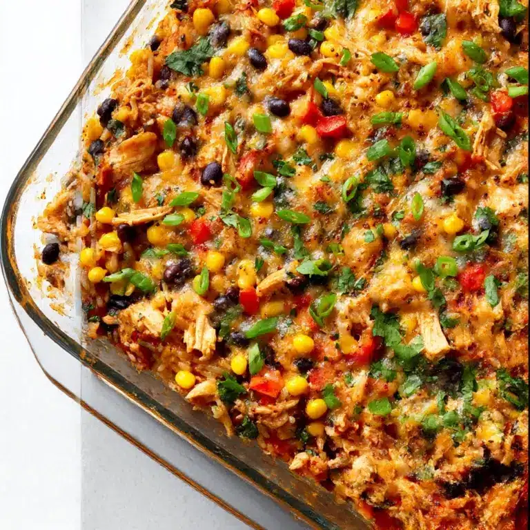 Easy Chicken Burrito Casserole Recipe