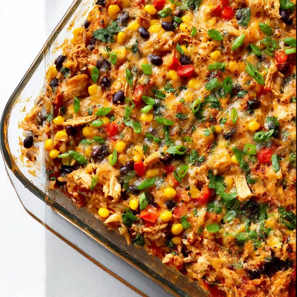 Easy Chicken Burrito Casserole Recipe - Recipe Image