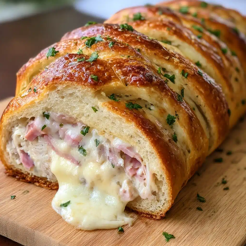 Chicken Cordon Bleu Stromboli Recipe - Recipe Image