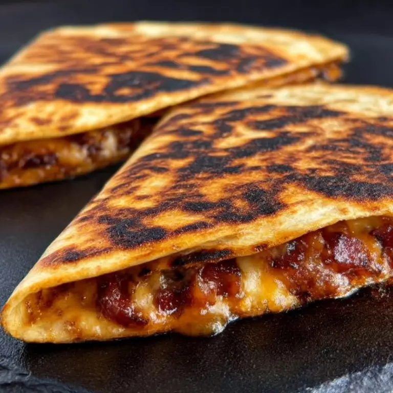 Blackstone Hot Honey BBQ Chicken Quesadillas Recipe