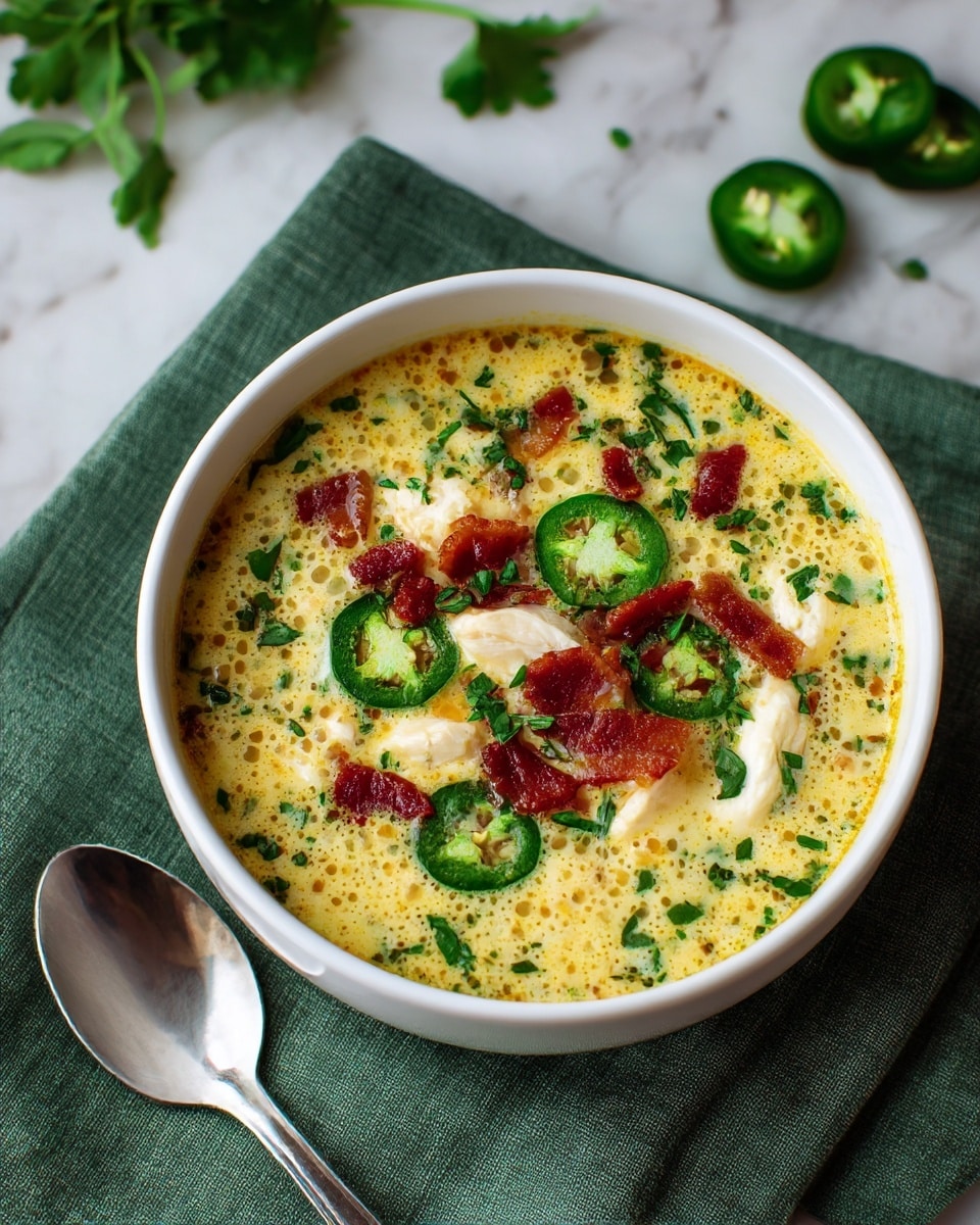 Spicy Jalapeño Popper Chicken Soup Recipe - Recipe Image