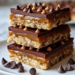 Homemade Caramel Chocolate Crunch Bars Recipe