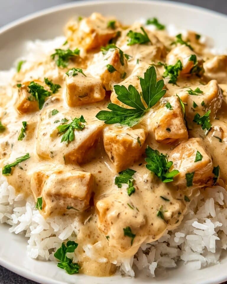 Creamy Smothered Chicken and Rice Recipe