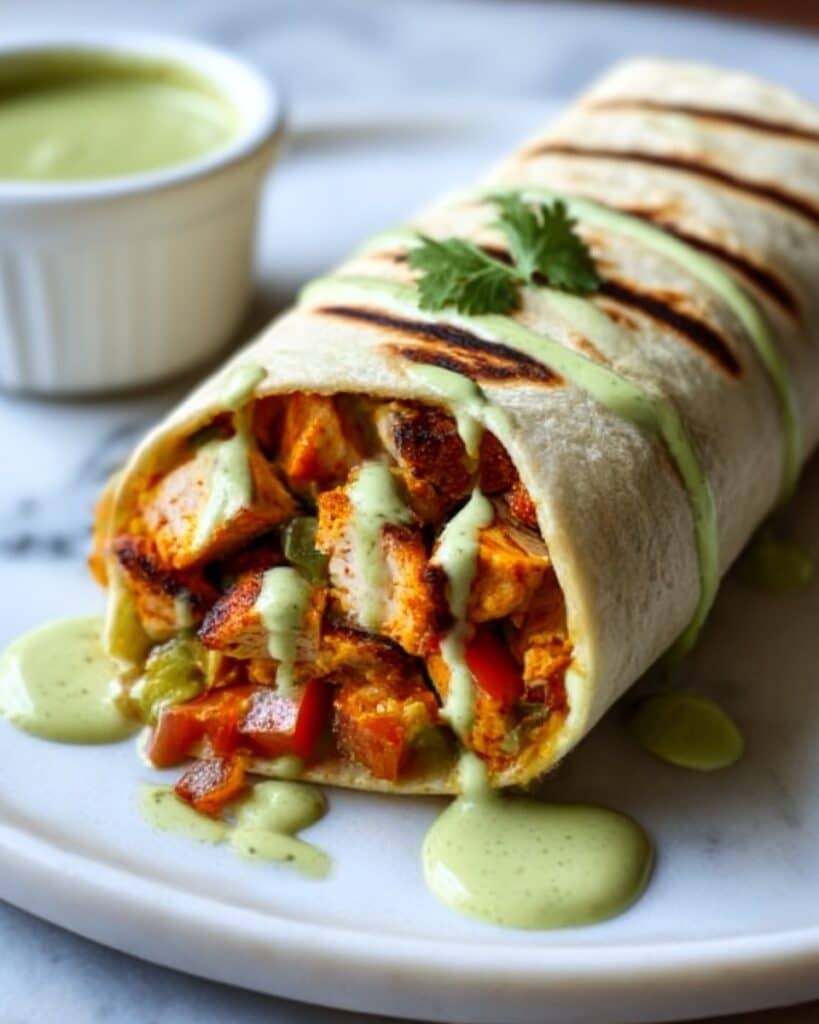 Chipotle Ranch Grilled Chicken Burrito Recipe