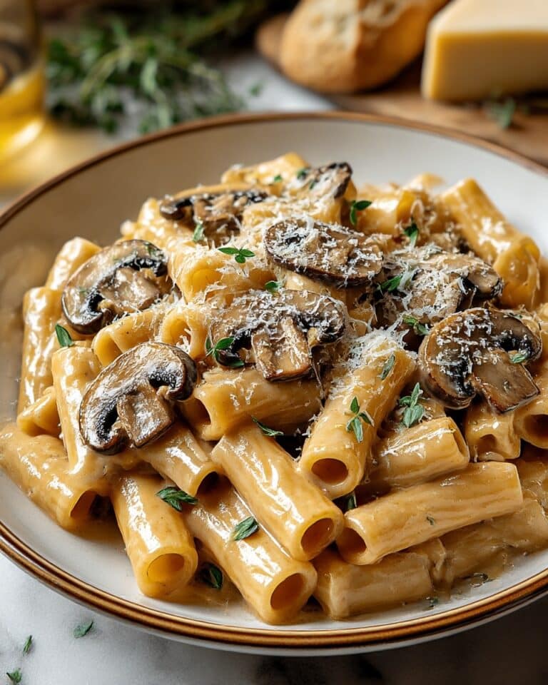 Caramelized Leek and Mushroom Gruyère Pasta Recipe