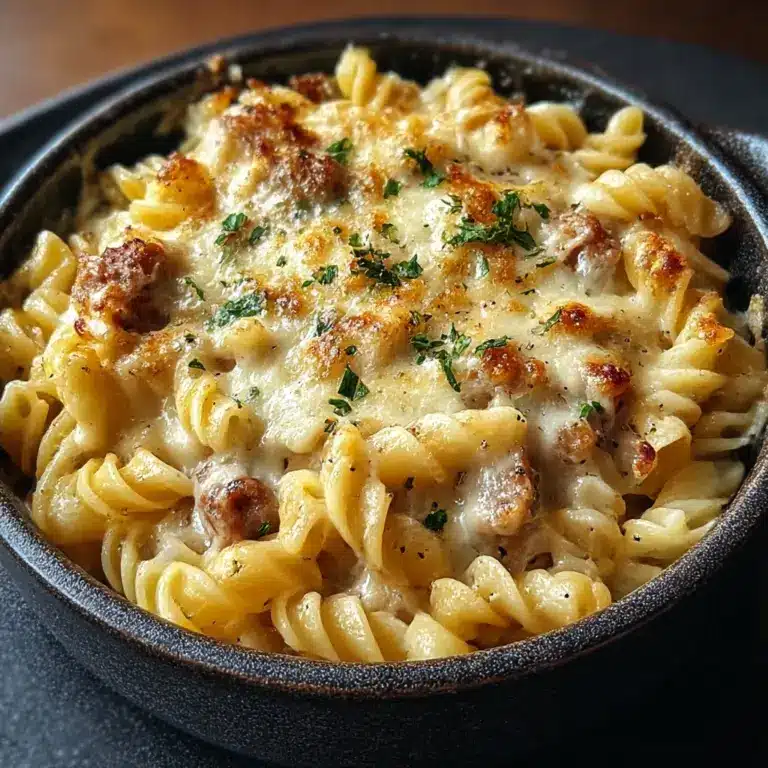 The Best Crockpot Garlic Parmesan Chicken Pasta Recipe
