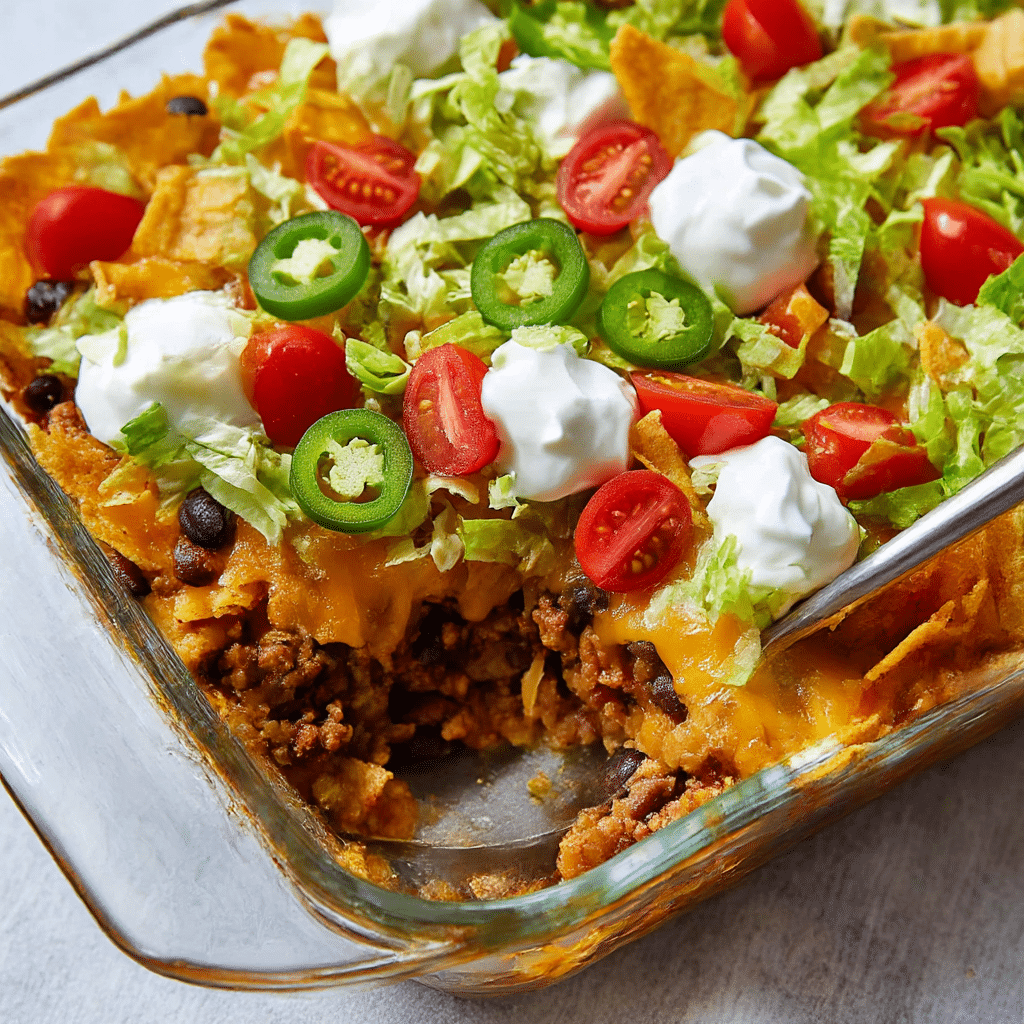Walking Taco Casserole Recipe - Recipe Image