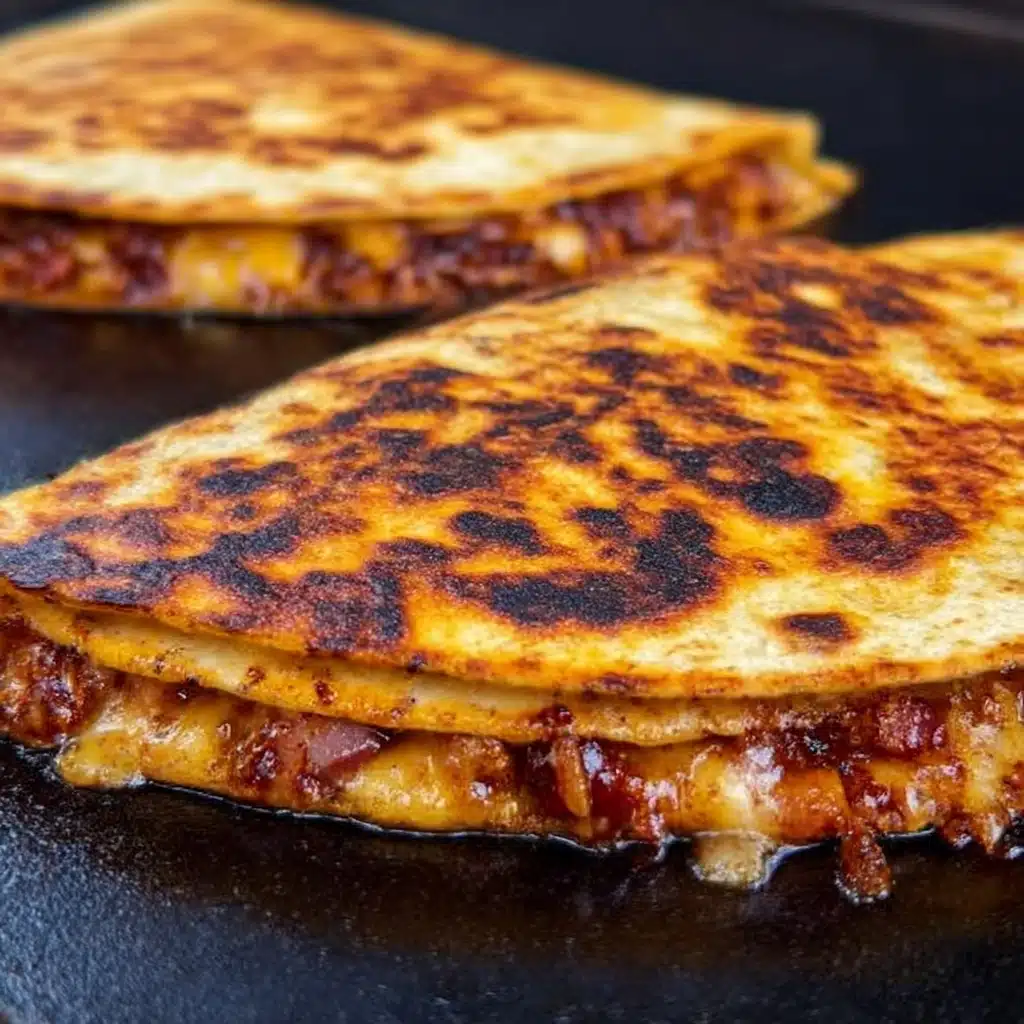 Blackstone Hot Honey BBQ Chicken Quesadillas Recipe - Recipe Image