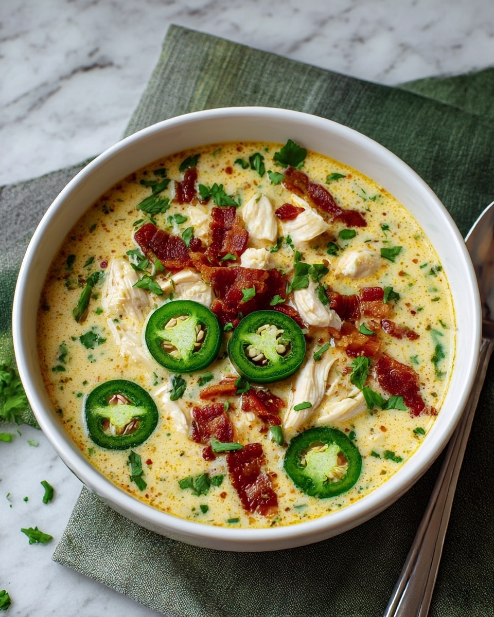 Spicy Jalapeño Popper Chicken Soup Recipe - Recipe Image