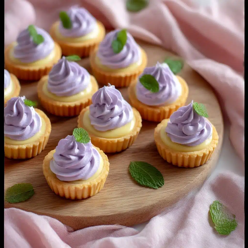 Mini Lemon Tart with Lilac Meringue Recipe - Recipe Image