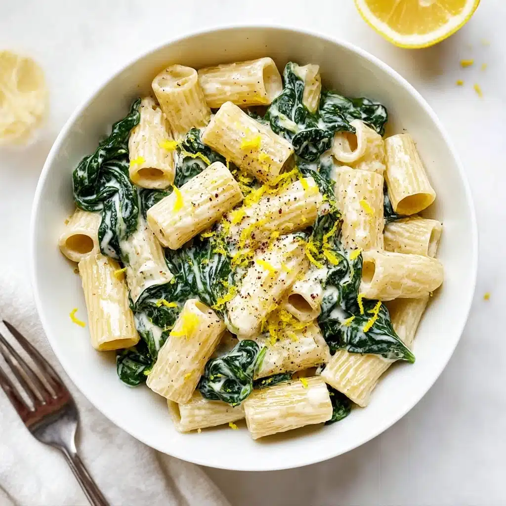 Lemon Spinach Pasta Recipe