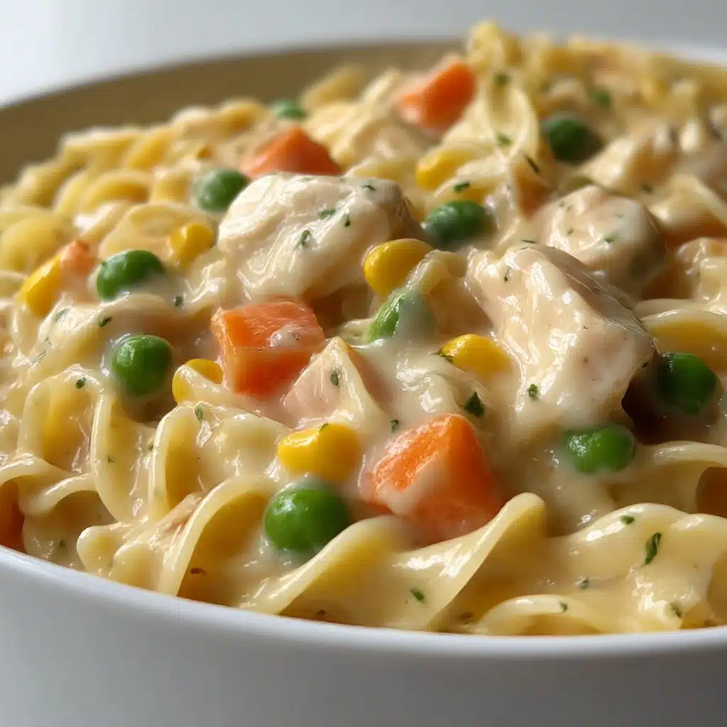 Quick Chicken Pot Pie Pasta Recipe - Recipe Image