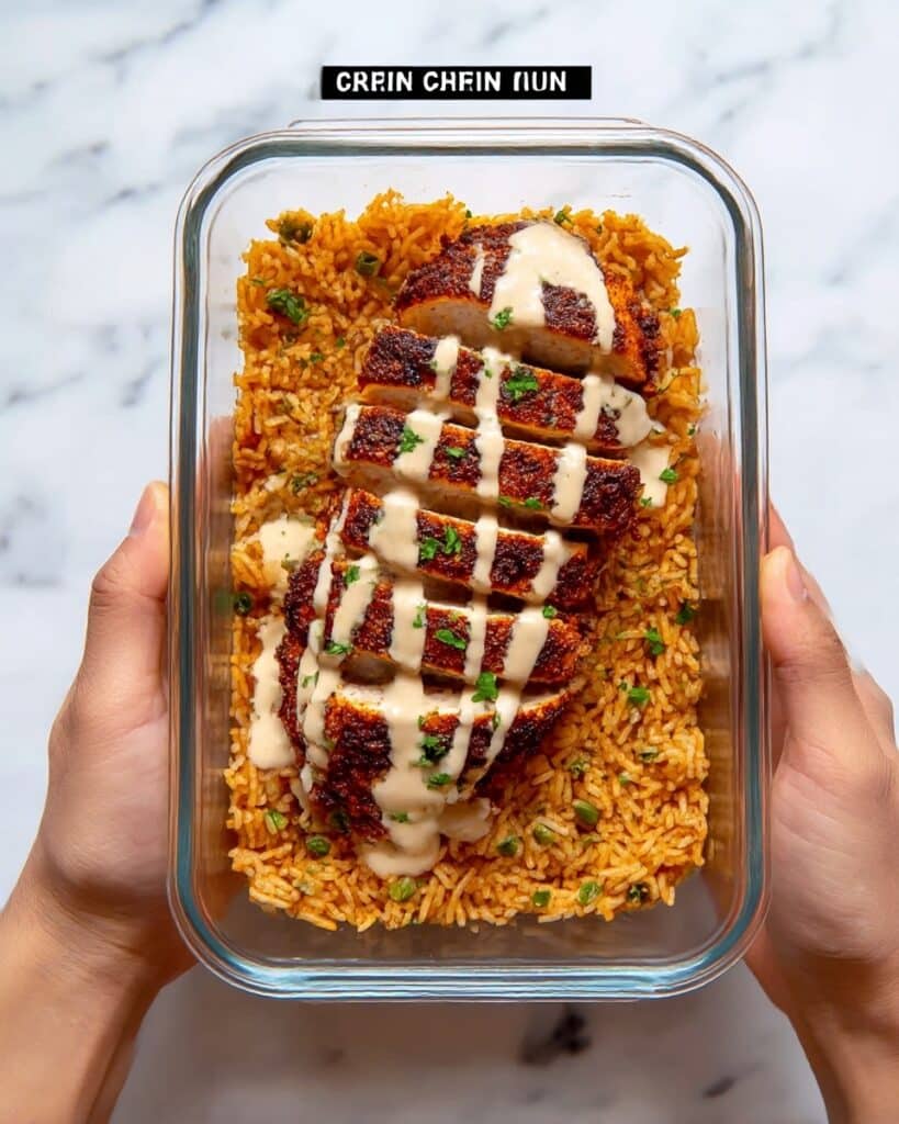 High Protein Creamy Cajun Chicken & Rice Recipe