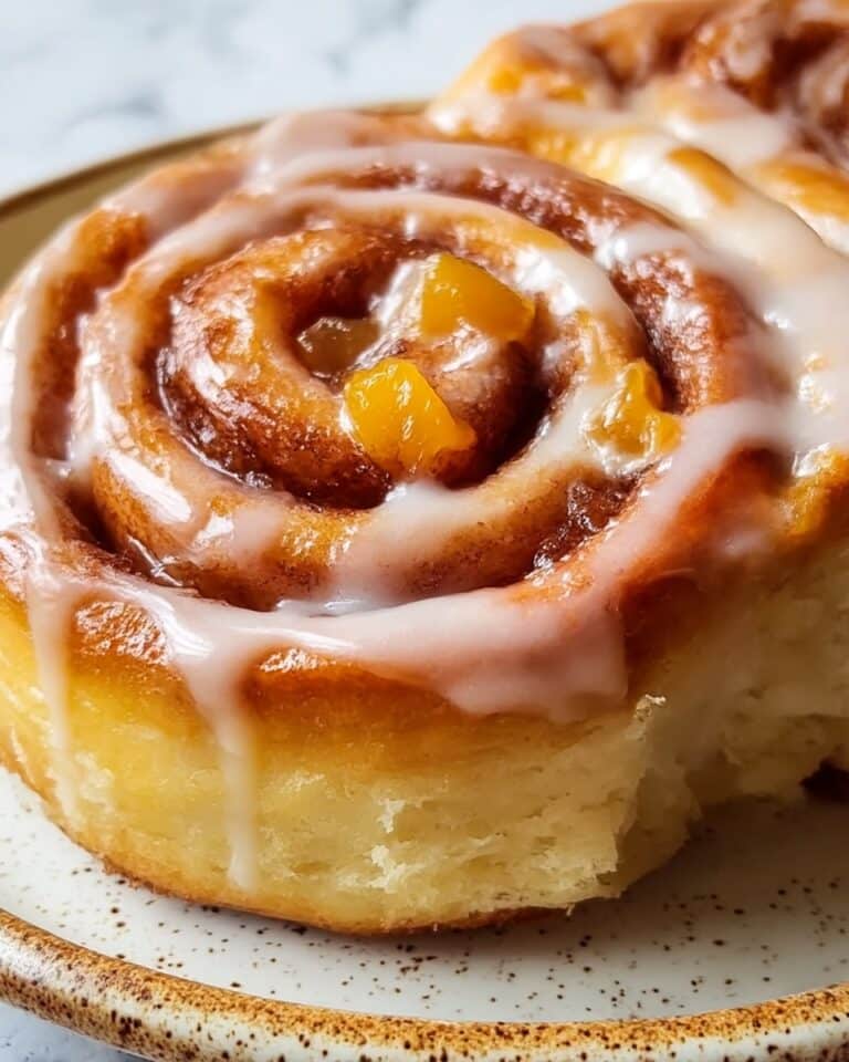 Peach Pie Cinnamon Rolls Recipe