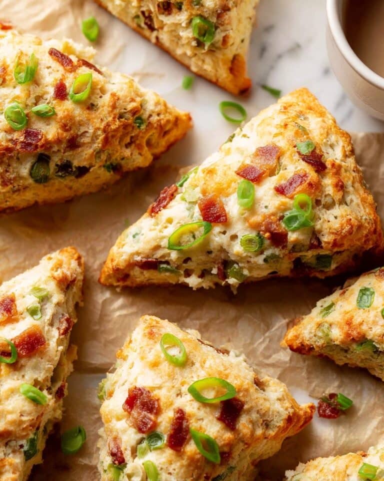 Savory Bacon, Cheddar, & Scallion Scones Recipe