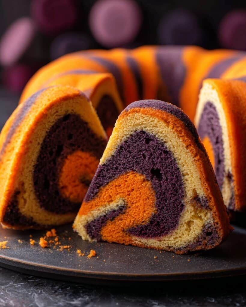 Spooky Swirl Halloween Bundt Cake Recipe