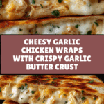 Cheesy Garlic Chicken Wraps Recipe