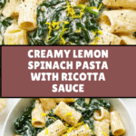 Lemon Spinach Pasta Recipe