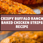 Healthy buffalo ranch baked chicken strips Recipe