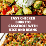 Easy Chicken Burrito Casserole Recipe