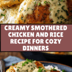 Creamy Smothered Chicken And Rice Recipe