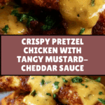 Pretzel Chicken with Mustard-Cheddar SauceIngredients Recipe
