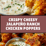 Cheesy Jalapeño Ranch Chicken Poppers with a Creamy Dip Recipe