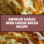 Swirled Garlic Herb And Cheese Bread Recipe