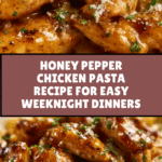 Honey Pepper Chicken Pasta Recipe