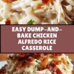 Dump-and-Bake Chicken Alfredo Rice Casserole Recipe