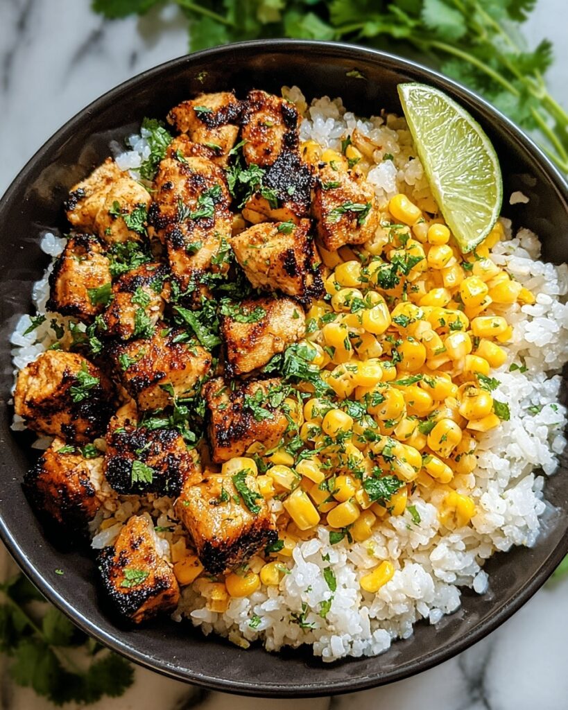 Street Corn Chicken Rice Bowl Recipe