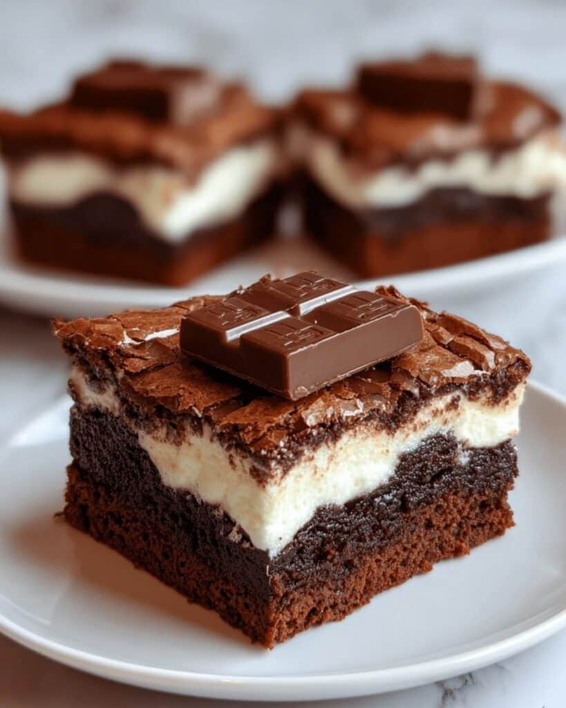 Kit Kat Cream Cheese Brownies Recipe