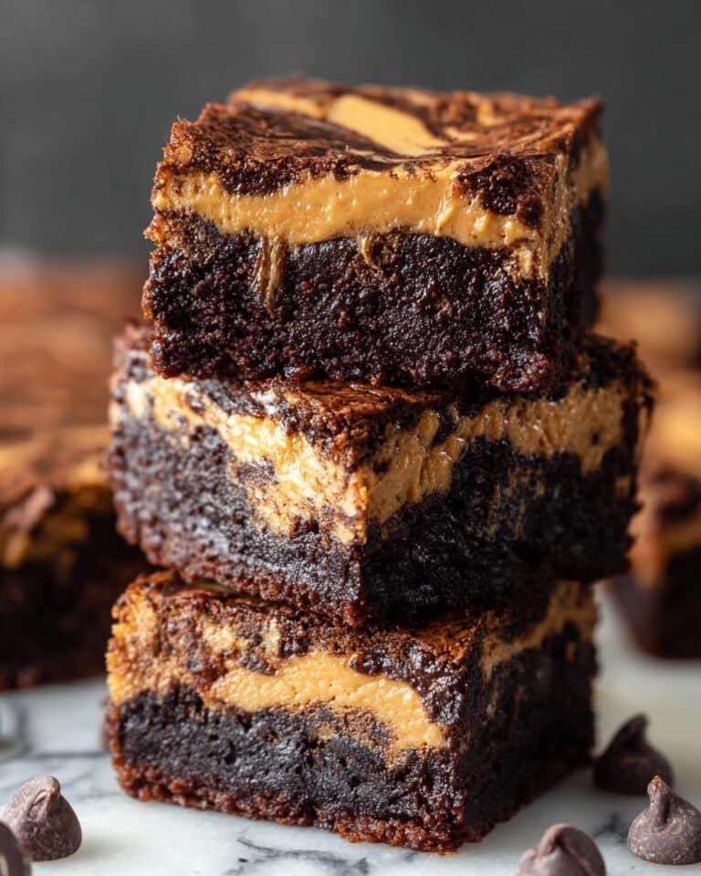 Chocolate Peanut Butter Swirl Brownies Recipe