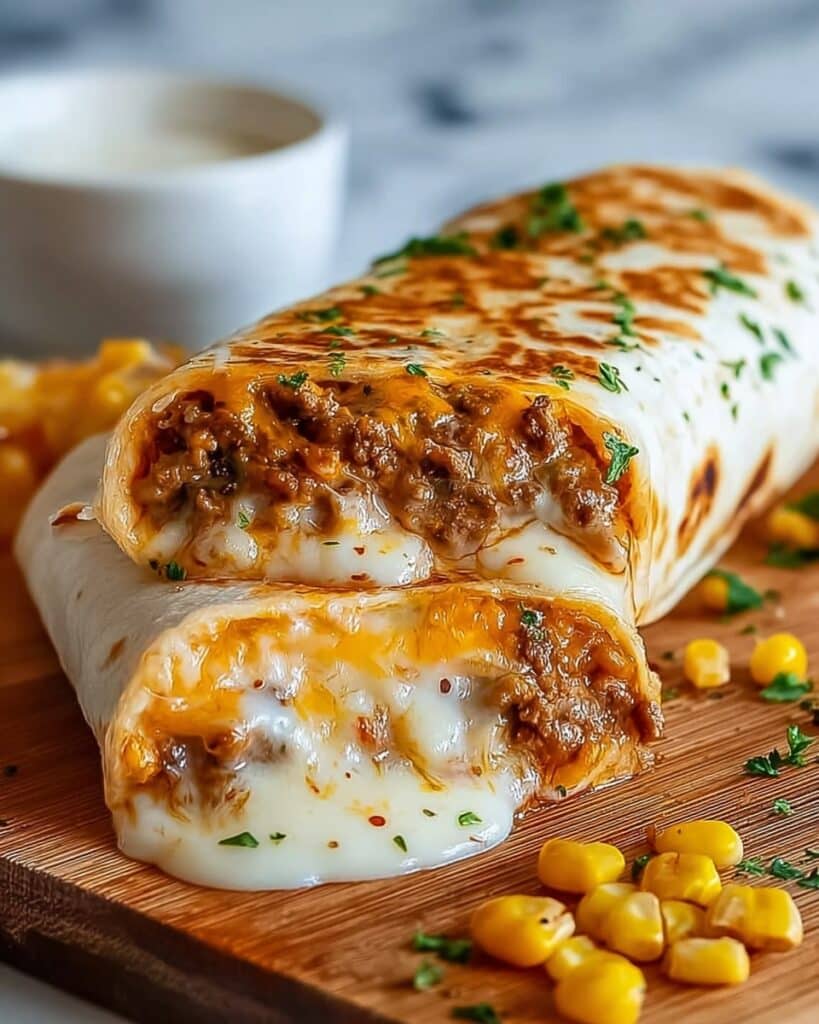 Cheesy Grilled Cheese Burrito Recipe