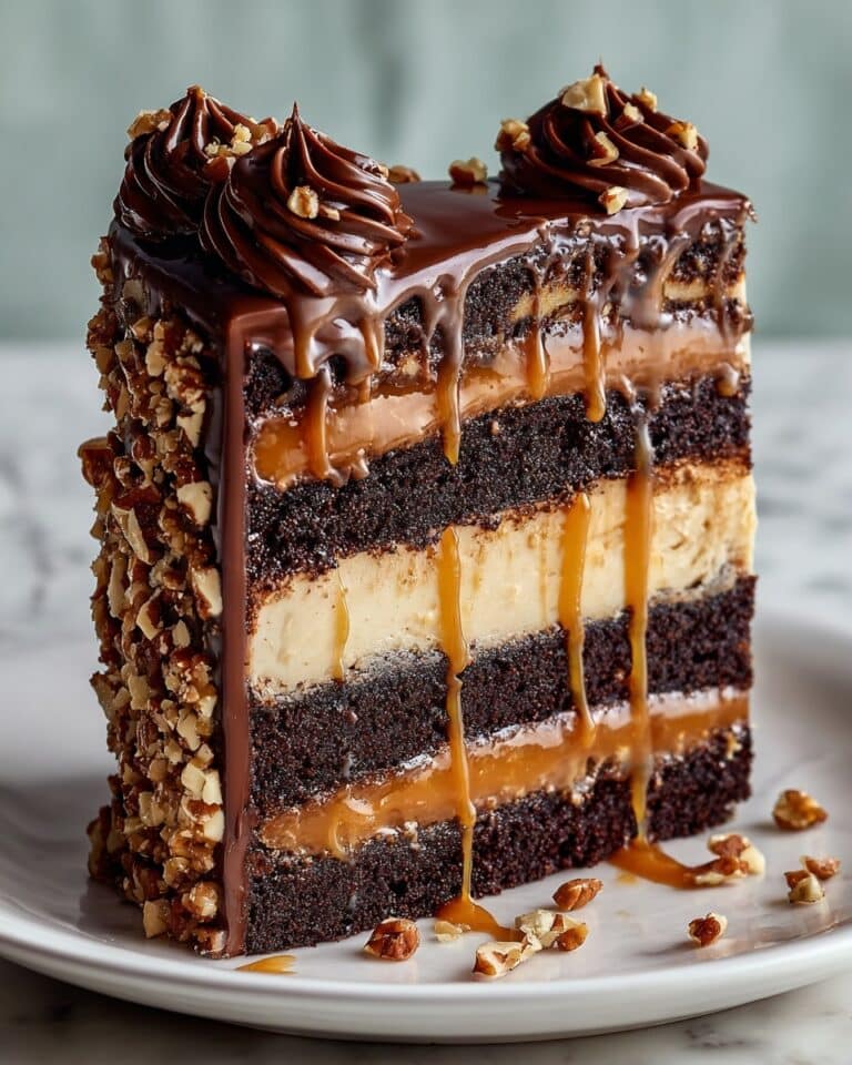 Chocolate Caramel Toffee Crunch Cake Recipe