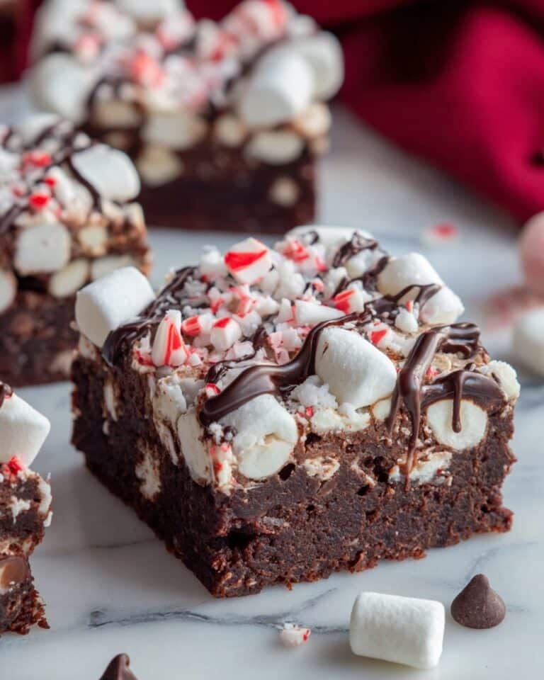 Hot Chocolate Peppermint Fudge Recipe