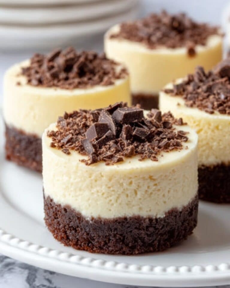 Brownie Bottom Mini Cheesecakes Recipe
