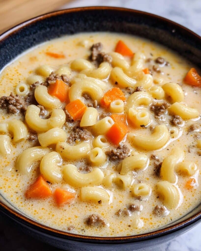 Cheeseburger Macaroni Soup Recipe