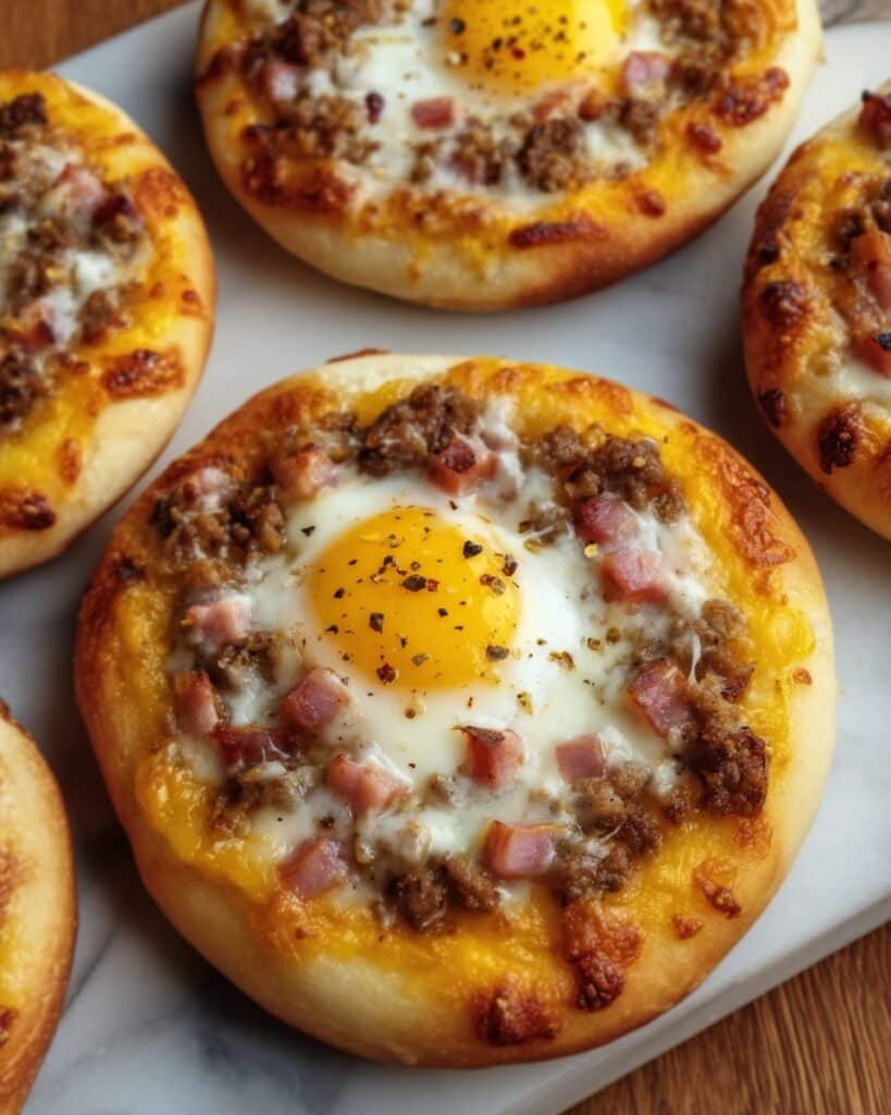 English Muffin Breakfast Pizza Recipe