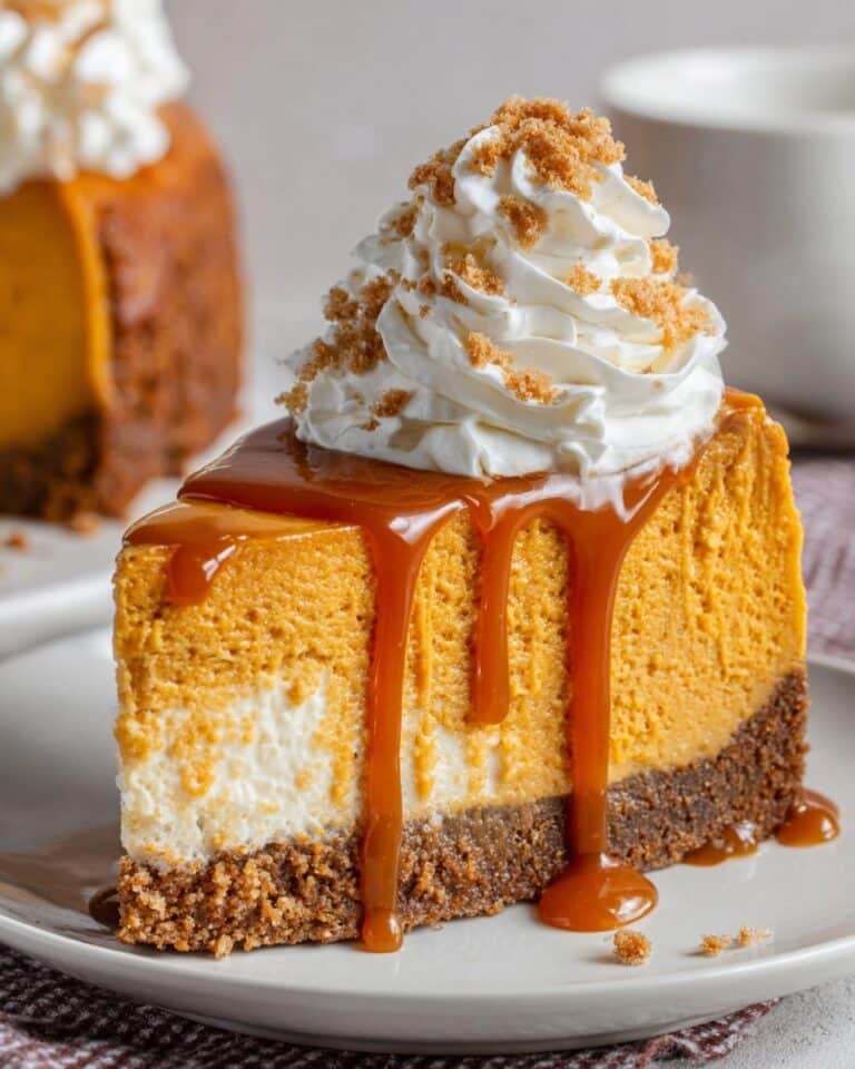 Pumpkin Cheesecake with Gingersnap Crust Recipe
